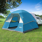 UNP SUV Dome Tent for Camping, Outdoor 6 Person Car Camping Tent, Easy Set Up SUV Tailgate Tent with Rainfly 10' x 10' Vehicle Camping Tent