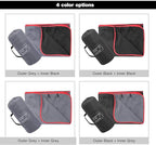 REDCAMP Large Waterproof Stadium Blanket for Cold Weather, Soft Warm Fleece Camping Blanket Windproof for Outdoor Sports, Blue/Red (Outer Grey/Inner Black)