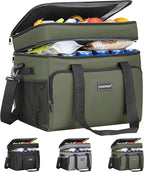 Insulated Soft Cooler Bag, Large Ice Coolers Soft Sided Ice Chest for Beach, Collapsible and Portable