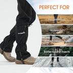 Waterproof Adjustable Leg Gaiters for Men and Women Snow Boot Gaiters for Hiking in Hunting Sand and Mud Mountain Climbing or Snowshoeing