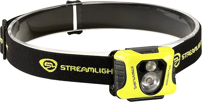 Streamlight 61421 Enduro Pro 200-Lumen LED Headlamp with Elastic Head Strap, Box, Yellow