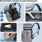 Weitars Insulated Cooler Backpack,Double Deck Waterproof Soft Cooler Bag,Backpack Coolers Leak Proof Lunch Backpack for Men Women for Travel,Camping,Picnic,Beach,Picnic,Outdoor 31L/52 Can