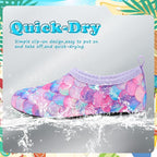 Deevike Kids Water Shoes Boys Grils Barefoot Quick Dry Aqua Socks Beach Shoes for Toddler Sports Swim Surf Outdoor Walking
