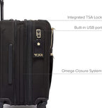 TUMI Alpha Continental Dual Access 4-Wheeled Carry-on Luggage - Rolling, Lightweight Suitcase - Secure Suitcase with Lock