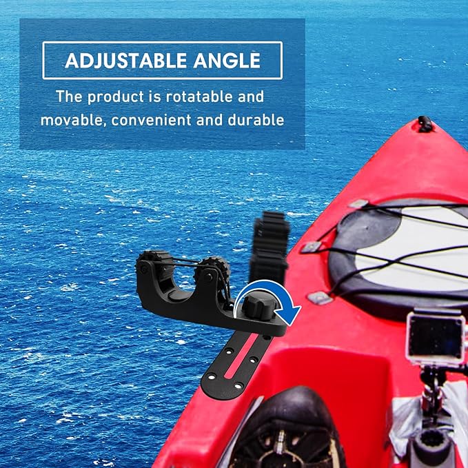 Kayak Paddle Holder, Kayak Fishing Net Holder, Kayak Accessories、Kayak Fishing Poles Holder, Kayak Track Mount Accessories for Fishing Kayak, CanoePaddle Board(2PCS)