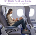 Babenest Airplane Foot Hammock, Foldable Leg Rest Support with Adjustable Strap and Thicken Bottom, Portable Under Desk Flight Footrest Holder for Air Travel, Office & Car