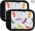 2 PC Luggage Handle Wrap Luggage Handle Covers Tags for Suitcase Bags Travel Luggage Handle Identifier Gripper Dragonfly Colorful