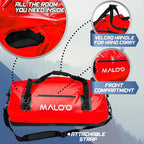 Malo'o Waterproof Dry Bag Duffel 40L/60L/100L, Roll Top Duffel Keeps Gear Dry for Kayaking, Rafting, Boating, Swimming, Camping, Hiking, Beach, Fishing - Internal & External Pockets and Molle Loops