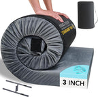 HomeMate CertiPUR-US Memory Foam Camping Mattress Pad Portable Roll Up Mattress for Adults Sleeping Mat Cot Mattress Pad