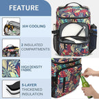 Kalesi Cooler Backpack 36 Cans Lightweight Insulated Backpack Cooler Leak-Proof Travel Camping Lunch Backpack Outdoor Cutlery Backpack for Men and Women