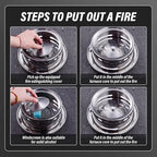 Camping Cookware Set, Portable Camping Stove With Pot Stainless Steel Alcohol Stove, No Electricity Required Adjustable Fire, for Camping Outdoor Kitchen Cooking Picnic for 1-4