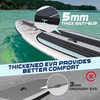 TRUISLAND Inflatable Paddle Board, Stand Up Paddle Board with Backpack, Non-Slip Thickened Deckpad, Waterproof Phone Case, Leash, Paddle, Hand Pump