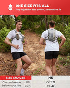 UTOBEST Running Vest, 5L Hydration Vest Lightweight, Breathable and Sweatproof Running Backpack, Adjustable Running Hydration Vest for Trail Running Marathon Race Jogging Cycling