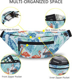 MAXTOP Large Crossbody Fanny Pack with 4-Zipper Pockets,Gifts for Enjoy Sports Festival Workout Traveling Running Casual Hands-Free Wallets Waist Pack Phone Bag Carrying All Phones