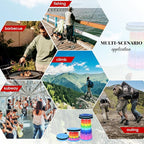 2 Pack Upgraded Collapsible Stool Folding Stool with Cushion,Retractable Folding Stool Max Load Capacity 400lbs, Portable Telescoping Stools for Camping Hiking Outdoor BBQ Fishing-Rainbow