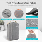 Travelkin Travel Electronic Cord Organizer Travel Case, Travel Cable Organizer Bag For Charger, Phone, Sd Card, Sim Card, Earphone, Usb Drives(Grey)