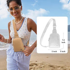 INICAT Sling Bag for Women Touchscreen Small Crossbody Cell Phone Purse Fanny Pack