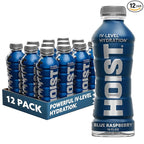 HOIST Premium Military Hydration Electrolyte Drink, Powerful IV-Level Hydration, Clinically Proven Performance Drink, Blue Raspberry, 16 Fl Oz (Pack of 12)