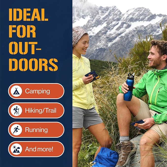 Inspire Trail Wipes | Camping Wipes Body Wipes Adults | Biodegradable Wipes For Camping, Travel, Gym With Aloe And Vitamin E | No Rinse Bathing Shower Wipes Women Or Men