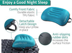 TREKOLOGY Ultralight Inflatable Camping Travel Pillow - ALUFT 2.0 Compressible, Compact, Comfortable, Ergonomic Inflating Pillows for Neck & Lumbar Support While Camp, Hiking, Backpacking