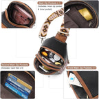 CLUCI Crossbody Bags for Women Men,Leather Sling Bag Cross Body Backpack for Woman Gifts for Women Birthday Unique