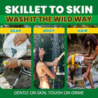 Uncle Todd's Wild Wash Biodegradable Soap, Camping Soap Ideal for Dishes, Body, Hands, and Clothes - 4oz, Sage Scent