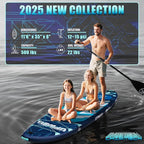 UPWELL 11'6"×35" Extra Wide Inflatable Paddle Board, Stand Up Paddle Board for Youth & Adults, Stable Design, Premium SUP Accessories, 120L Backpack, 10L Dry Bag, Paddle, Leash, Hand Pump, US Fins