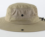 Home Prefer UPF50+ Mens Sun Hat Wide Brim Womens UV Protection Beach Bucket Hat for Fishing Hiking Snap Up Cowboy Hat