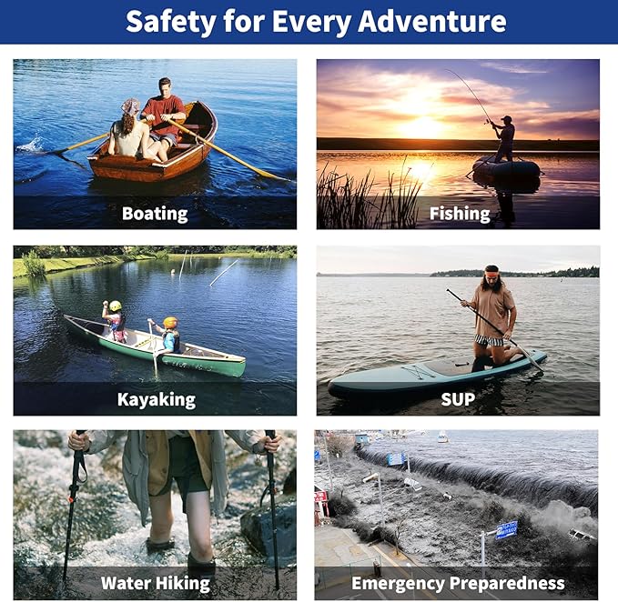 Owntop Manual Inflatable Belt Pack, Adults Swim Jacket with Blowpipe & Whistle, 24g CO2 Cylinder Included, Low Profile for Kayaking, Fishing, Paddle Sports