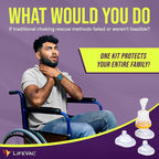 LifeVac Blue Travel Kit 2 Pack - Portable Suction Rescue Device, First Aid Kit for Kids and Adults, Portable Airway Suction Device for Children and Adults