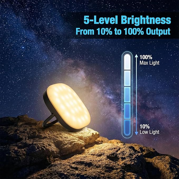 LED Camping Lantern, Solar Lanterns, 5000mAh Rechargeable Light 2000 Lumens 5 Light Modes, IP65 Waterproof with USB Charging – Lanterns for Power outages Hurricane, Hiking, Fish, Emergency, and Home