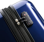DELSEY PARIS Helium Aero Hardside Expandable Luggage with Spinner Wheels, Blue Cobalt, 3-Piece Set (21/24/28)
