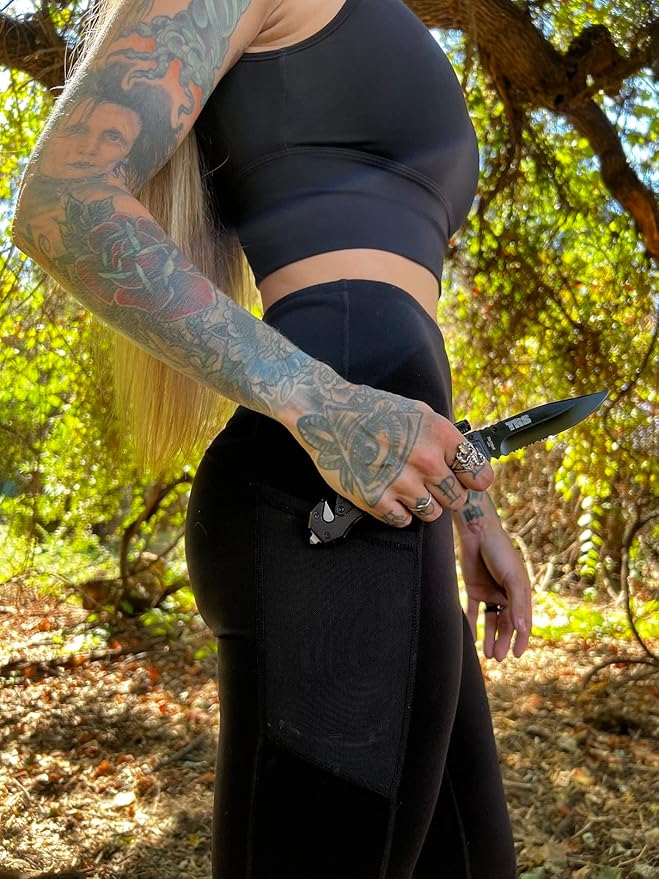 5N1 EDC Tactical Folding Knife, LED Flashlight, Ferro Fire Starter Rod, Glass Breaker, Seatbelt Cutter, 3in Razor Sharp Serrated Blade, Pocked Clip, Wilderness Survival