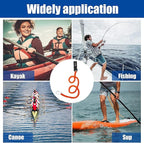 Kayak Paddle Leash Kayak Rod Leash Kayak Paddle Lanyard Stretchable Coiled Lanyard Leash Kayak Fishing Accessories for Kayak and Paddles