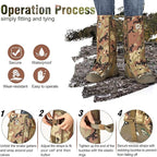 Snake Guards Snake Bite Protection for Lower Legs Snake Gaiters Leggings Fit for Men & Women Waterproof Snake Guards for Legs Snake Bite Protection for Hunting Hiking Thorns Branches Hard Rocks