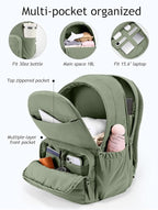 Travel Backpack for Women, 15.6 Inch Laptop Backpack, Quilted College Bookbag, Cute Work Backpacks, Water Resistant
