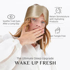 Silk Sleep Mask for Women and Men, Side Sleeper, 22 Momme Pure Mulberry Silk Total Blackout 100% Mulberry Eye Mask with Adjustable Headband Full Size, Eye Masks for Sleeping and Travel