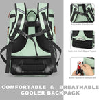 Insulated Cooler Backpack,33/45 Cans Multifunctional Double Deck Leakproof Cooler Bag with Sternum Strap,Large Capacity Lightweight Travel Camping Beach Backpack