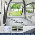 Automatic Inflatable Camping Tent，Easy Set up 3-4 Person Glamping Outdoor Air Blow Up Tents, Quick Setup Air Tent with a Built-in air Pump,Waterproof Inflatable House Tent for Adults