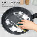 GiPP Ceramic Pots and Pans Set Non Stick, 11 Piece Nonstick Detachable Handle Cookware Sets, Non Toxic Induction Kitchen Pot and Pan with Removable Handle, Healthy RV Cookware, Dishwasher ＆Oven Safe