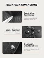 SKYSPER 15L Lightweight Small Hiking Backpack for Women Men, Foldable Travel Daypack, Packable Camping Backpack, Mini Outdoor Hiking Bag (Black)