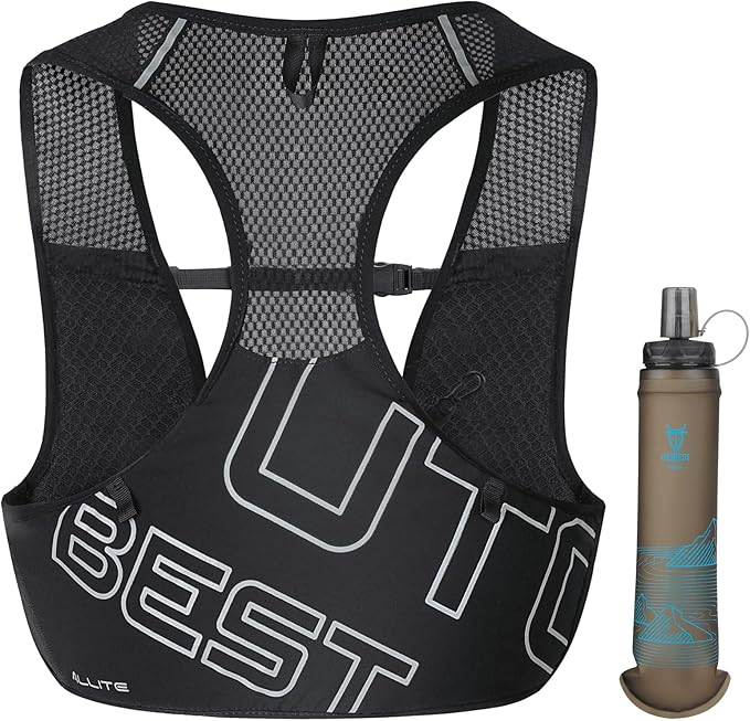 UTOBEST Running Vest for Women Men, Ultra-Light Minimalist Hydration Vest, Breathable Reflective Running Gear for Trail Hiking Jogging