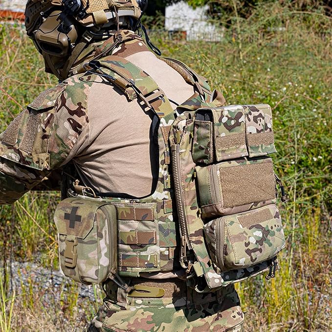 PETAC GEAR Tactical Rip Away Medical IFAK Pouch Tear Off First Aid EDC Pouches Molle & Belt Outdoor Emergency Survival Bag