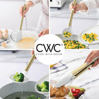 COOK WITH COLOR Silicone Cooking Utensils, Kitchen Utensil Set, Easy to Clean Silicone Kitchen Utensils, Cooking Utensils for Nonstick Cookware, Kitchen Gadgets Set with Holder, 10 Pieces