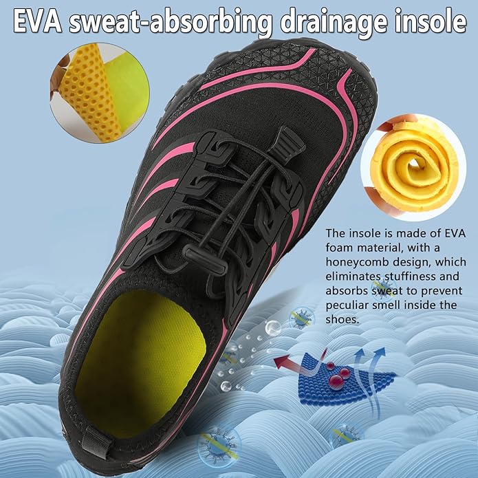 Water Shoes Mens Women Barefoot Shoes Quick Dry Aqua Outdoor Sports for Swim Pool Beach Surf Walk Water Yoga River Lake Hiking Kayaking