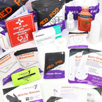 Lightning X Products Lightning X Mid-Sized First Responder EMT Bag | LXMB25 Fully Stocked Aid Kit w/ 200+ BLS Supplies - Fluorescent Yellow