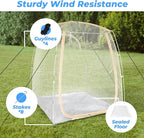All Weather Proof Pod Sports Pod,540°View Weather Tent,1-4 Person Instant Tent with Sealed Floor,Outdoor Screen House with Carrying Bag,Screen Room for Sport Event,Camping,Fishing