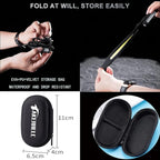 Headlamp, Rechargeable LED Headlamp with Motion Sensor, Up to 1200 lumens and 10 Hours Runtime, 10 Clips and 2 Cases, Waterproof Camping Gear for Hiking, Fishing, Cycling, Repairing