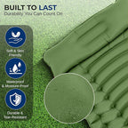 SereneLife Lightweight & Compact Camping Gear – Sleeping Pads & Bags with Built-in Pillows for Outdoor Comfort, Waterproof & Tear-Resistant Design, Perfect for Hiking, Backpacking, Couples & Solo Use