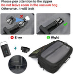 Vacuum Compression Backpack with Pump, Extra Large Capacity 45L Expandable Travel Backpack, Water Resistant 17.3" Laptop Backpack with USB Charging Port for Men & Women